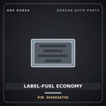 Genuine Mobis LABEL-FUEL ECONOMY 354002A750 for Avante 2006 HNS Parts Korea