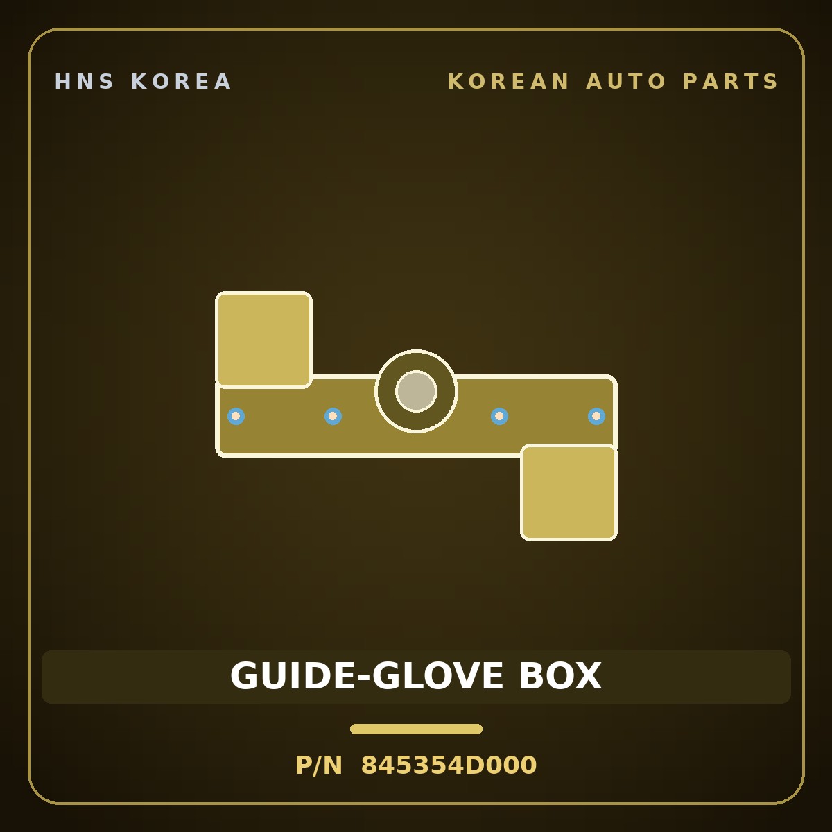 Genuine Mobis GUIDE-GLOVE BOX 845354D000 for Carnival 2006 HNS Parts Korea
