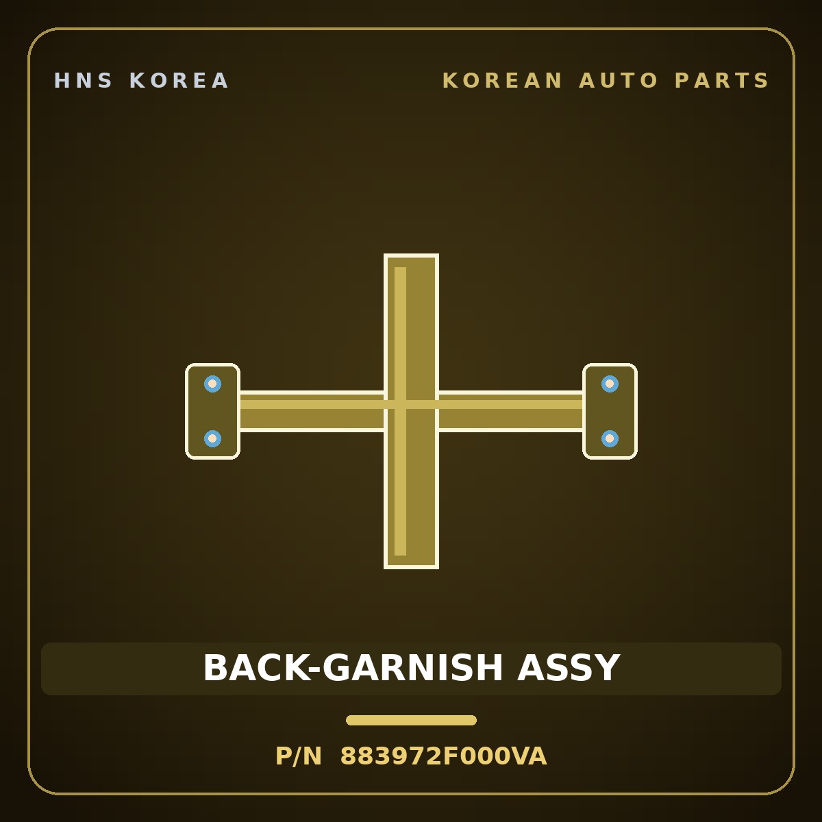 Genuine Mobis BACK-GARNISH ASSY 883972F000VA for Cerato 2006 HNS Parts Korea