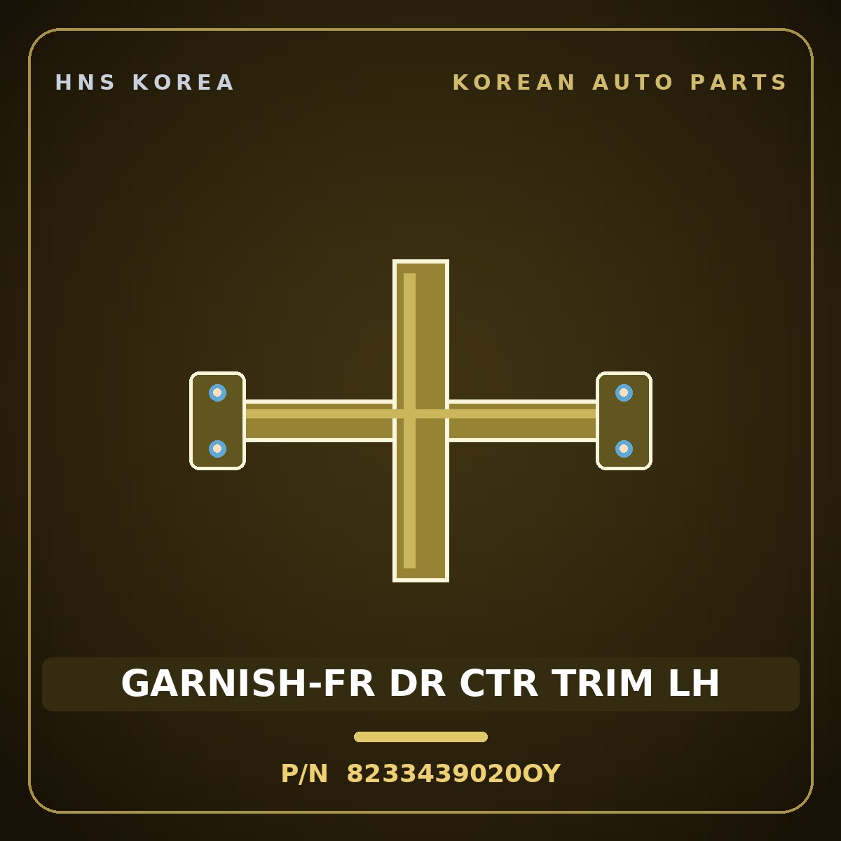 Genuine Mobis GARNISH-FR DR CTR TRIM LH 8233439020OY for Grandeur 1999 HNS Parts Korea