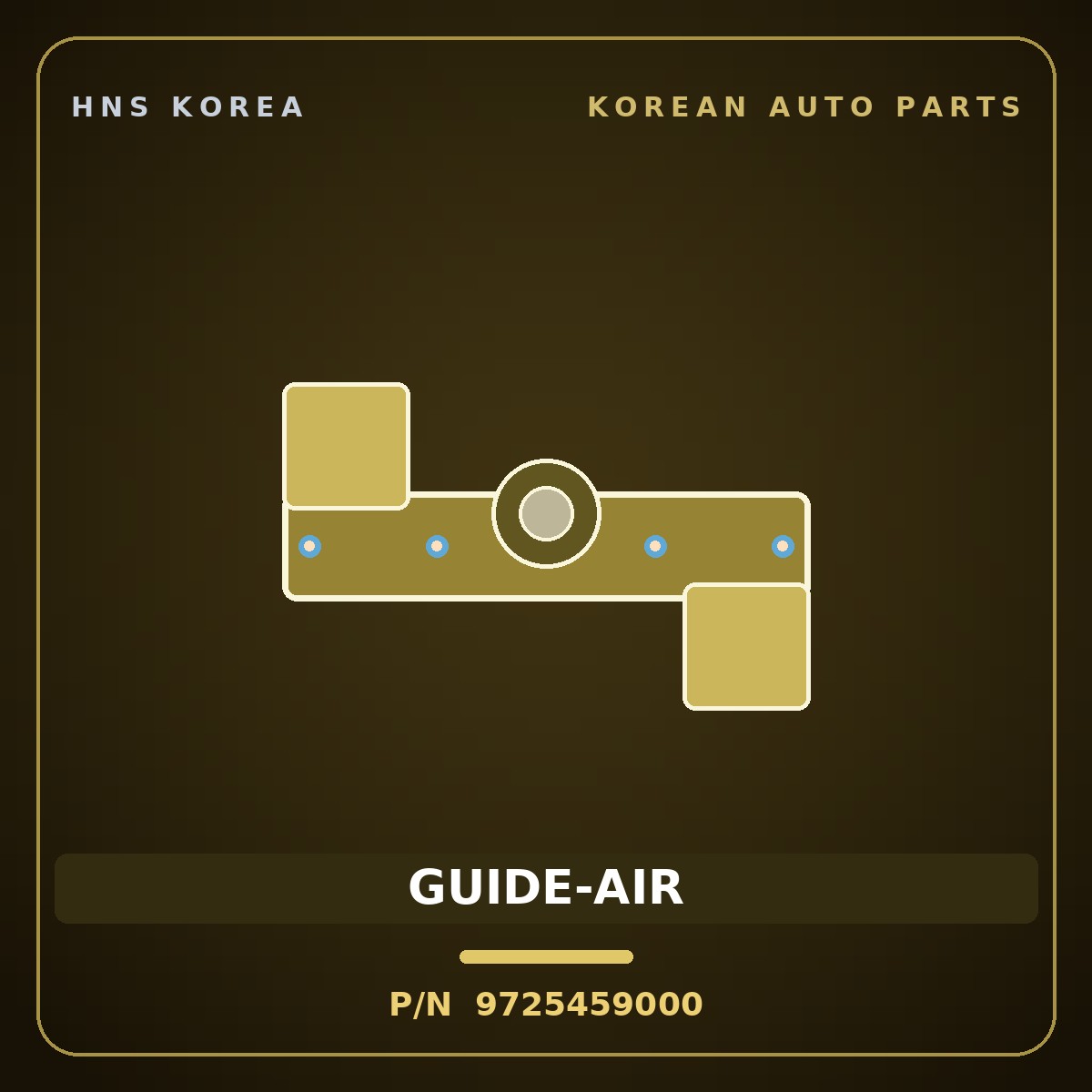 Genuine Mobis GUIDE-AIR 9725459000 for Solati 2014 HNS Parts Korea