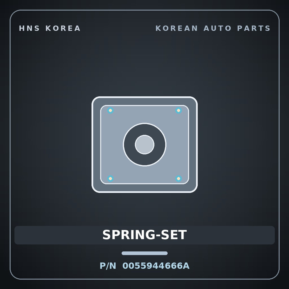 Genuine Mobis SPRING-SET 0055944666A for Frontier 2000 HNS Parts Korea