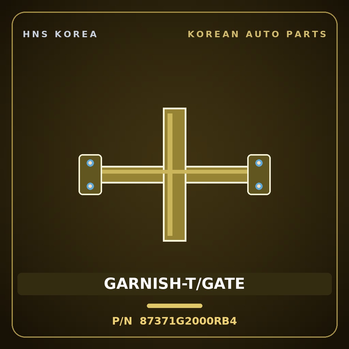 Genuine Mobis GARNISH-T/GATE 87371G2000RB4 for IONIQ 2016 HNS Parts Korea
