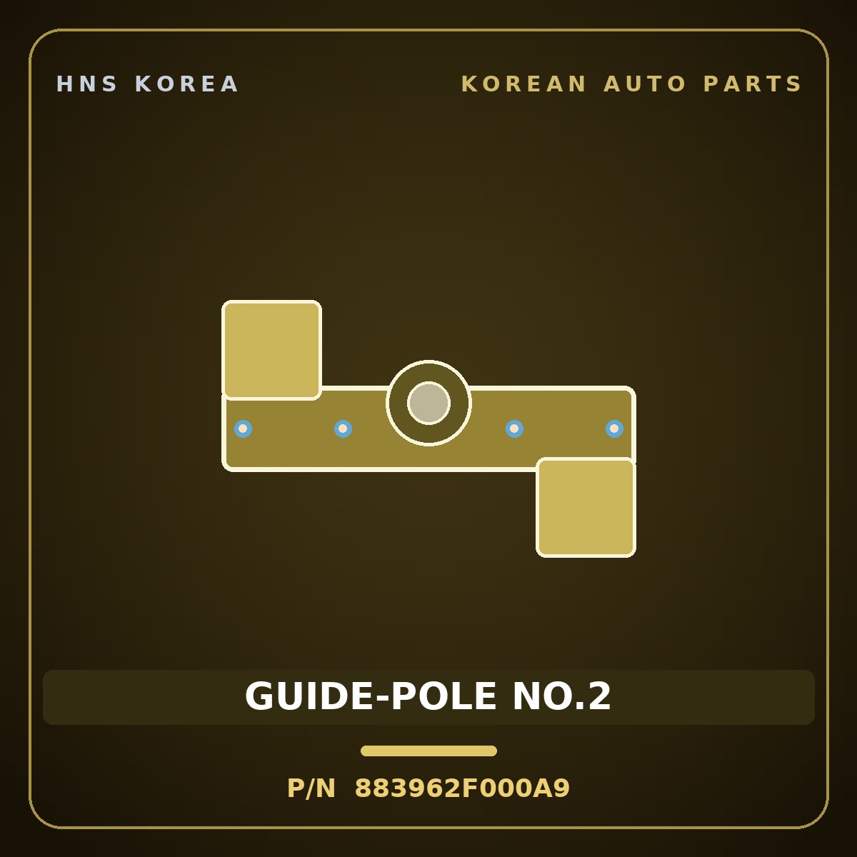 Genuine Mobis GUIDE-POLE NO.2 883962F000A9 for Grandeur 2006 HNS Parts Korea