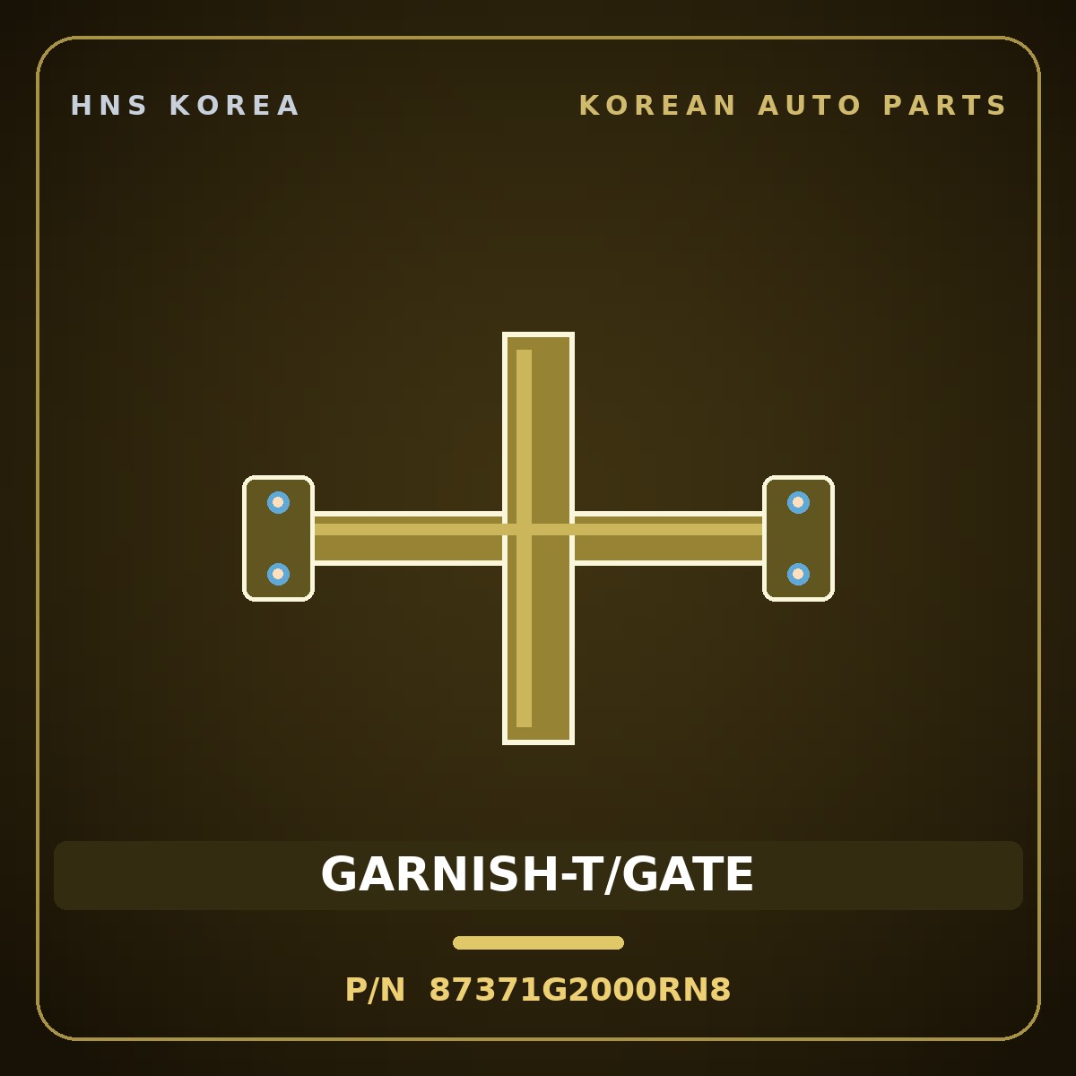 Genuine Mobis GARNISH-T/GATE 87371G2000RN8 for IONIQ 2016 HNS Parts Korea