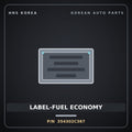 Genuine Mobis LABEL-FUEL ECONOMY 354302C367 for G70 2021 HNS Parts Korea