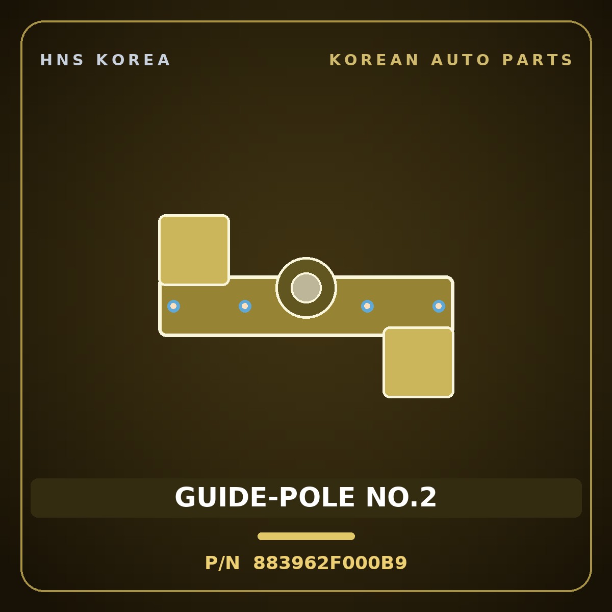 Genuine Mobis GUIDE-POLE NO.2 883962F000B9 for Grandeur 2006 HNS Parts Korea
