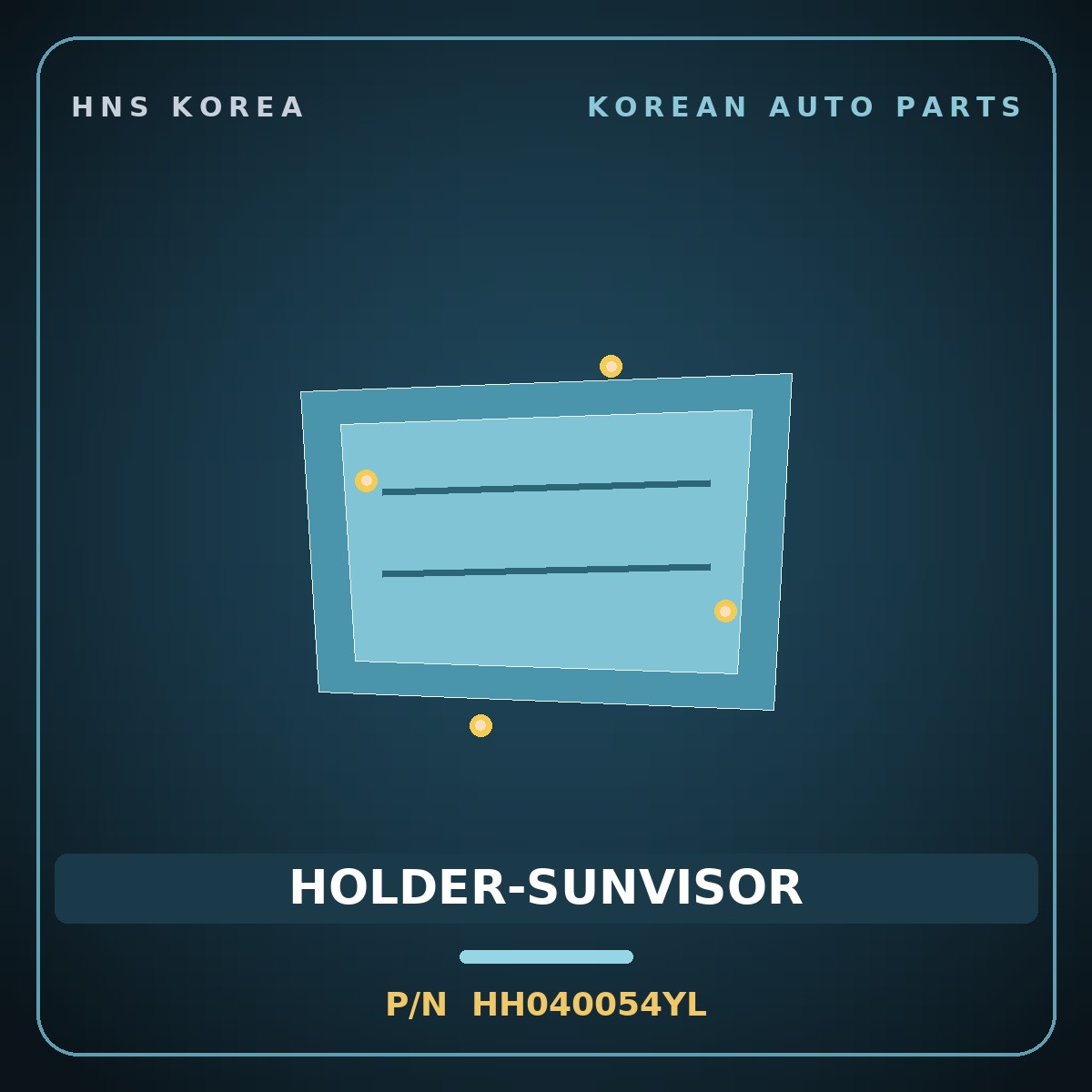 Genuine Mobis HOLDER-SUNVISOR HH040054YL for Casta 1999 HNS Parts Korea