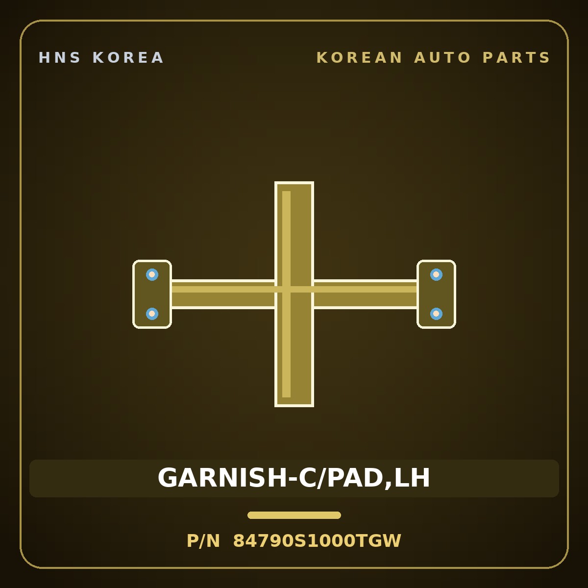 Genuine Mobis GARNISH-C/PAD,LH 84790S1000TGW for Santa Fe 2018 HNS Parts Korea