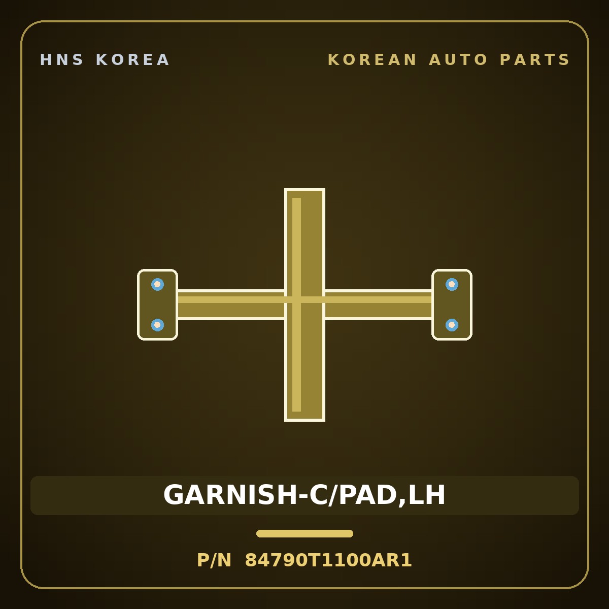Genuine Mobis GARNISH-C/PAD,LH 84790T1100AR1 for G80 2021 HNS Parts Korea