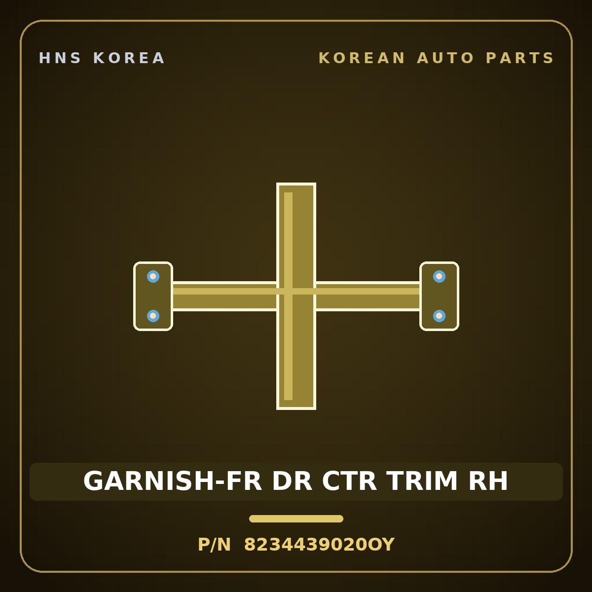 Genuine Mobis GARNISH-FR DR CTR TRIM RH 8234439020OY for Grandeur 1999 HNS Parts Korea