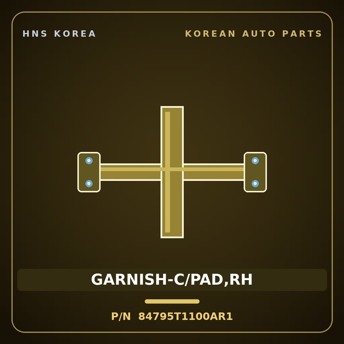 Genuine Mobis GARNISH-C/PAD,RH 84795T1100AR1 for G80 2021 HNS Parts Korea