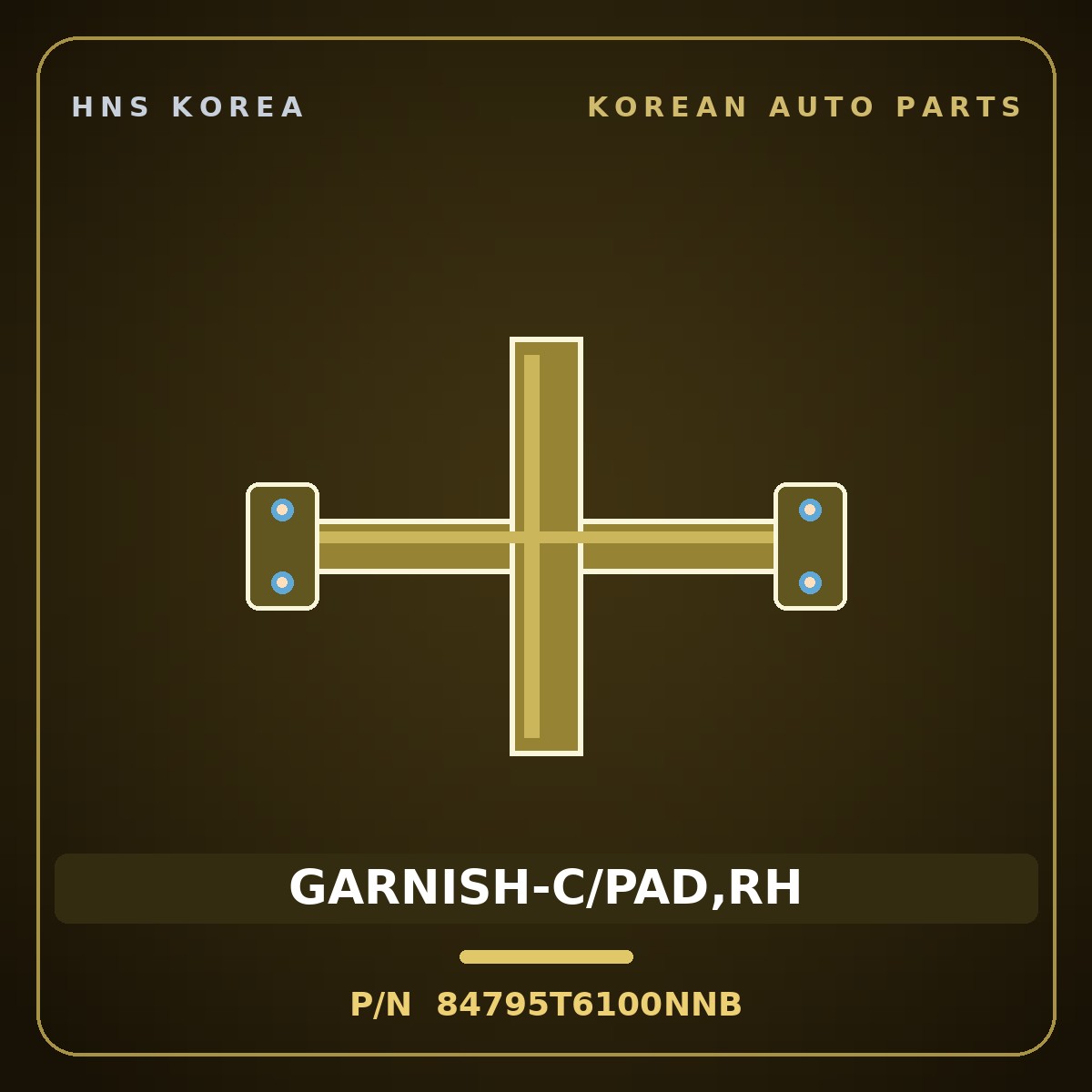 Genuine Mobis GARNISH-C/PAD,RH 84795T6100NNB for Genesis GV80 2020 HNS Parts Korea
