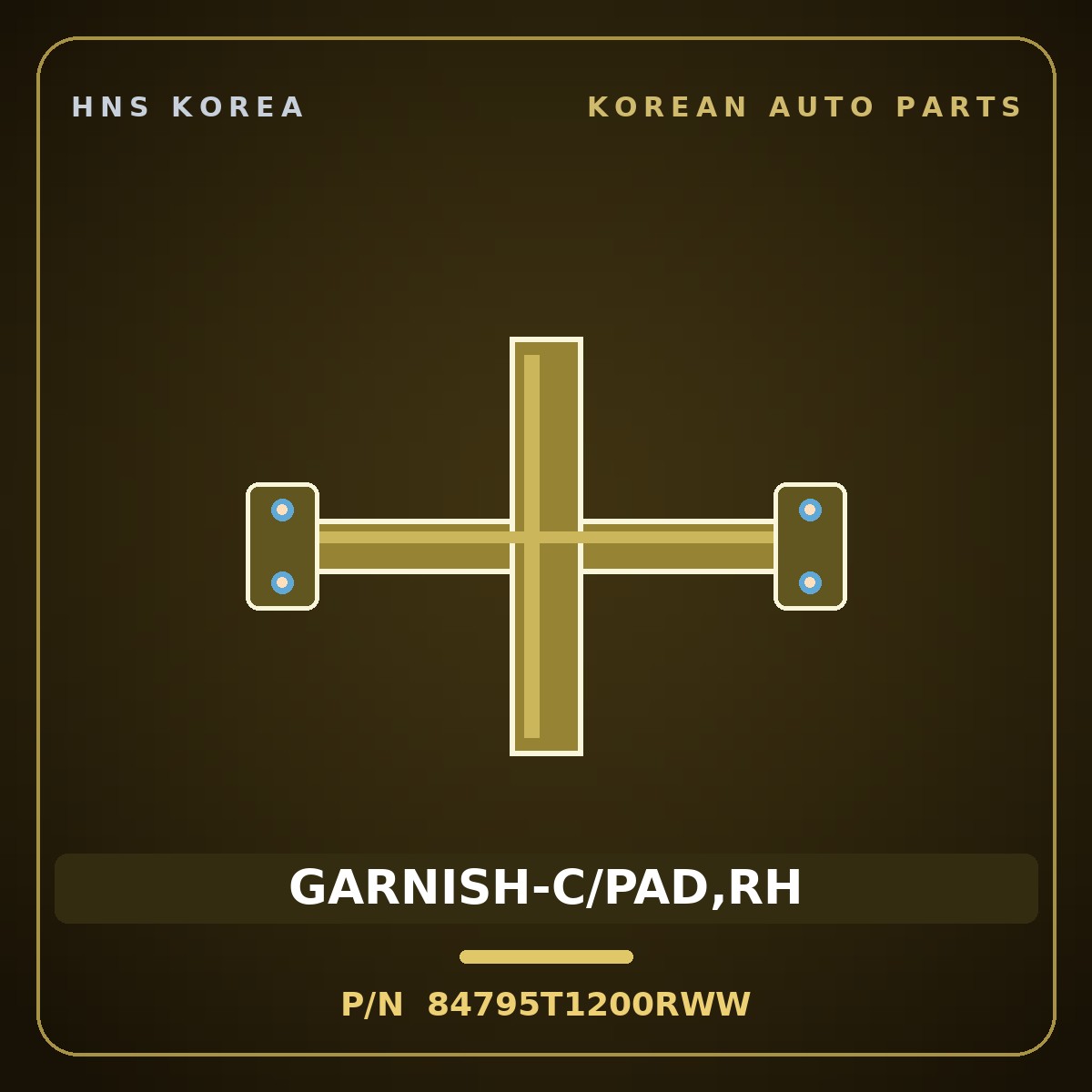 Genuine Mobis GARNISH-C/PAD,RH 84795T1200RWW for G80 2021 HNS Parts Korea