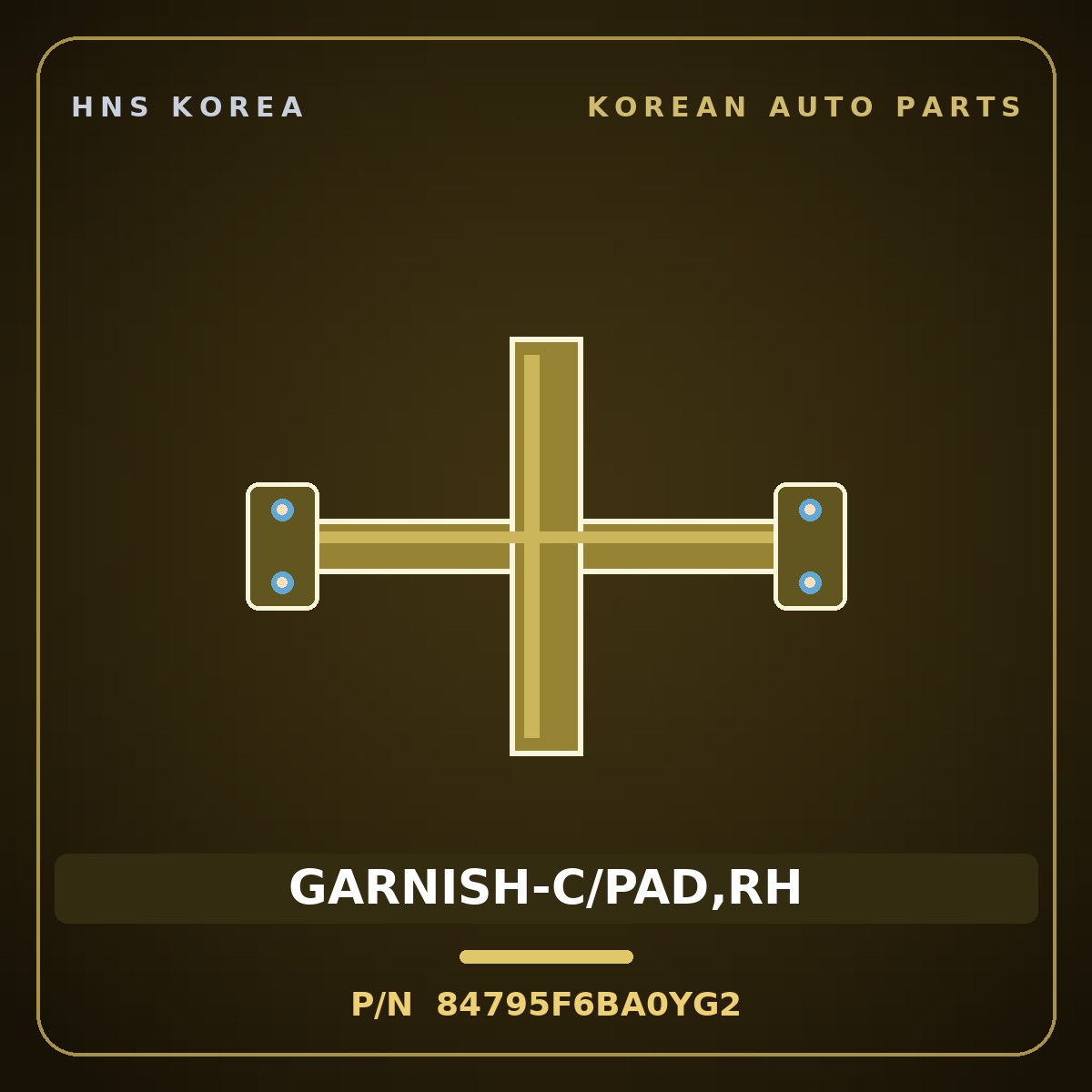 Genuine Mobis GARNISH-C/PAD,RH 84795F6BA0YG2 for K7 2019 HNS Parts Korea