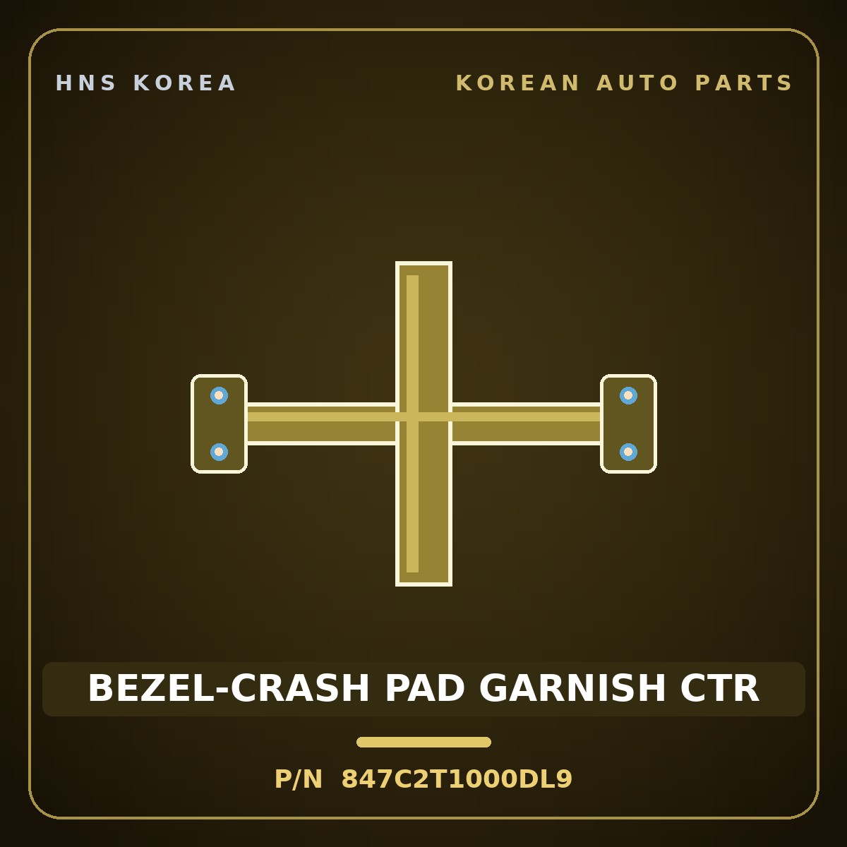 Genuine Mobis BEZEL-CRASH PAD GARNISH CTR 847C2T1000DL9 for G80 2021 HNS Parts Korea