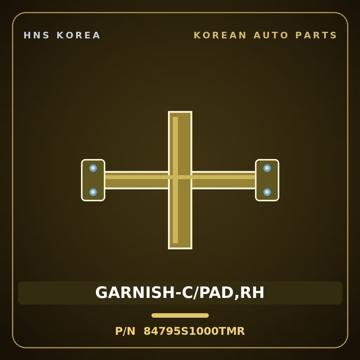 Genuine Mobis GARNISH-C/PAD,RH 84795S1000TMR for Santa Fe 2018 HNS Parts Korea
