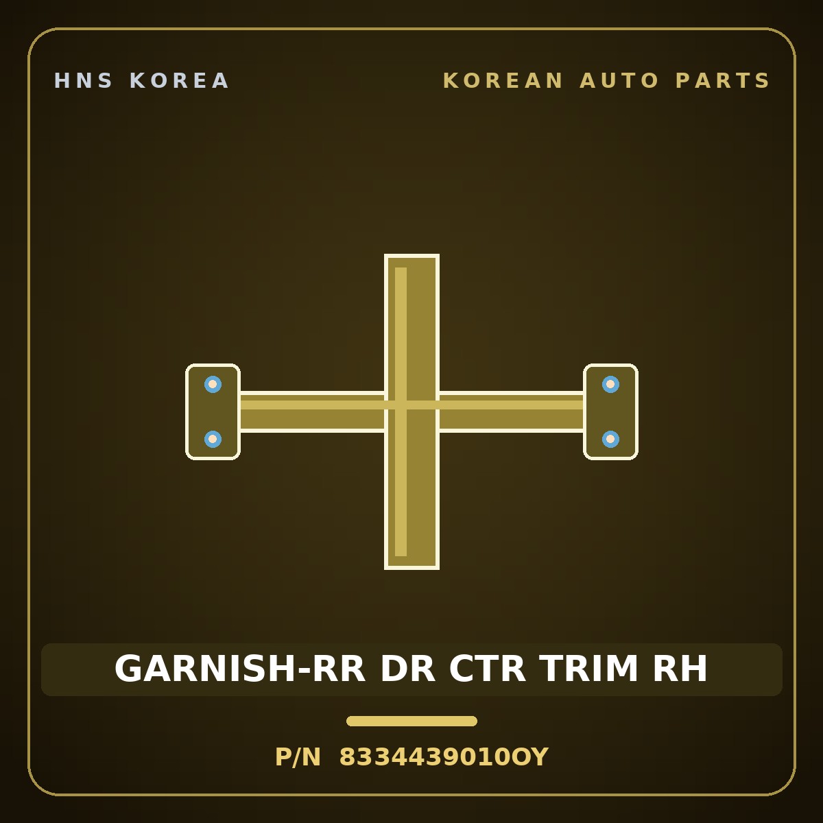 Genuine Mobis GARNISH-RR DR CTR TRIM RH 8334439010OY for Grandeur 1999 HNS Parts Korea