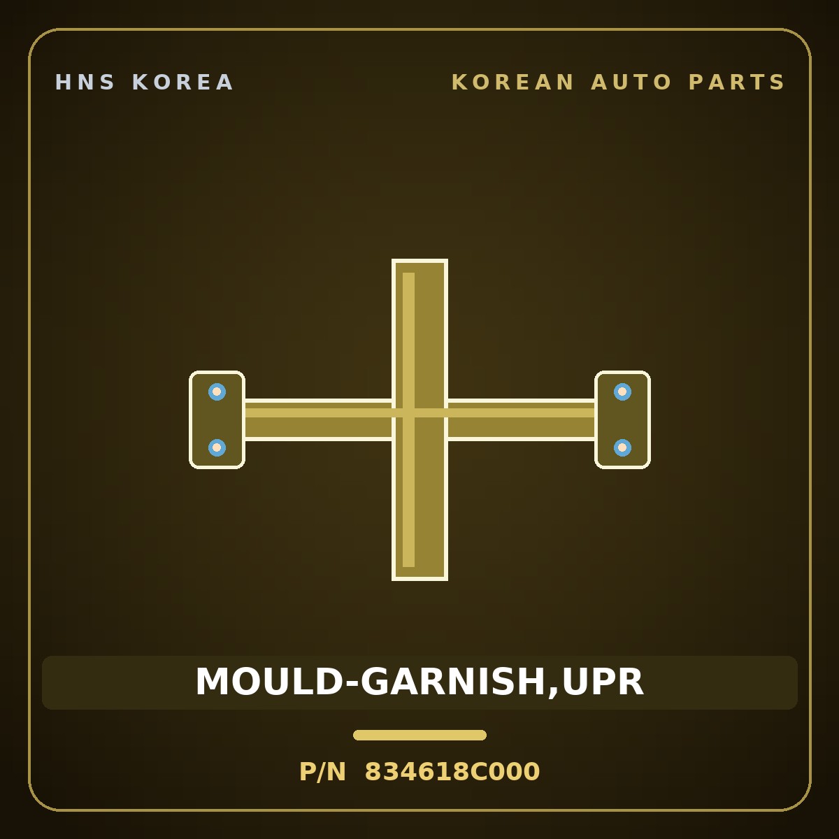 Genuine Mobis MOULD-GARNISH,UPR 834618C000 for Aero City 2000 HNS Parts Korea