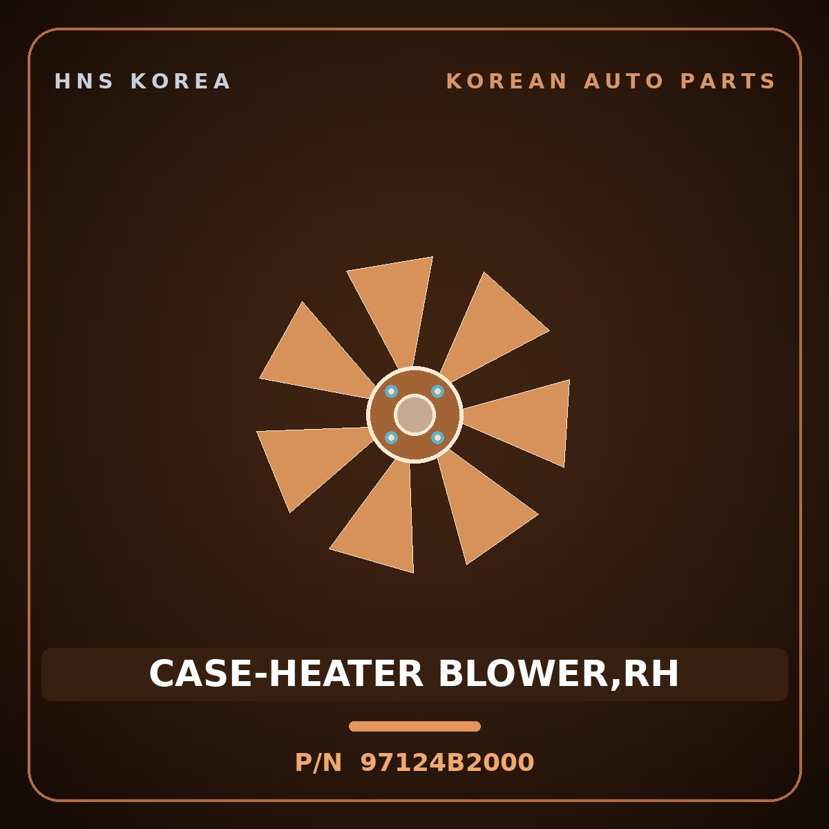 Genuine Mobis CASE-HEATER BLOWER,RH 97124B2000 for Soul 2013 HNS Parts Korea