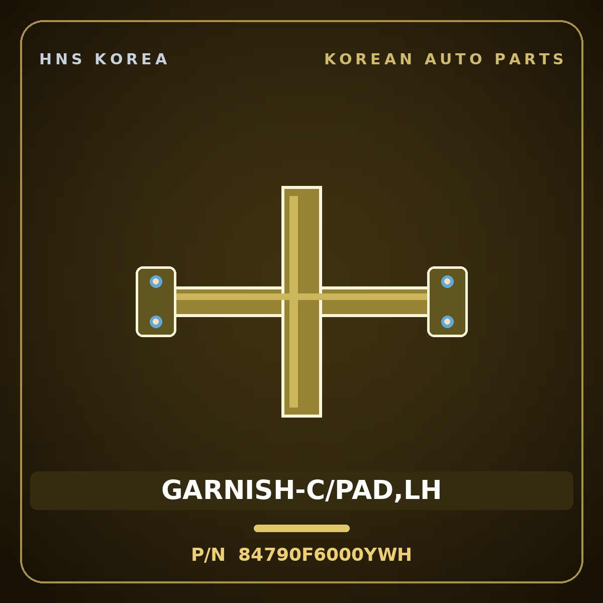 Genuine Mobis GARNISH-C/PAD,LH 84790F6000YWH for K7 2017 HNS Parts Korea