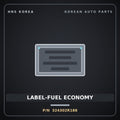 Genuine Mobis LABEL-FUEL ECONOMY 324302R188 for Sportage 2022 HNS Parts Korea