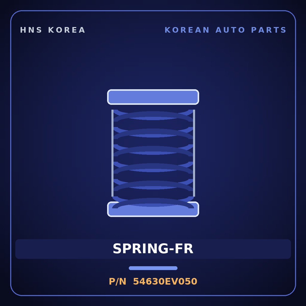 Genuine Mobis SPRING-FR 54630EV050 for EV3 2024 HNS Parts Korea