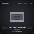 Genuine Mobis LABEL-FUEL ECONOMY 324002BAD0 for Elantra 2016 HNS Parts Korea