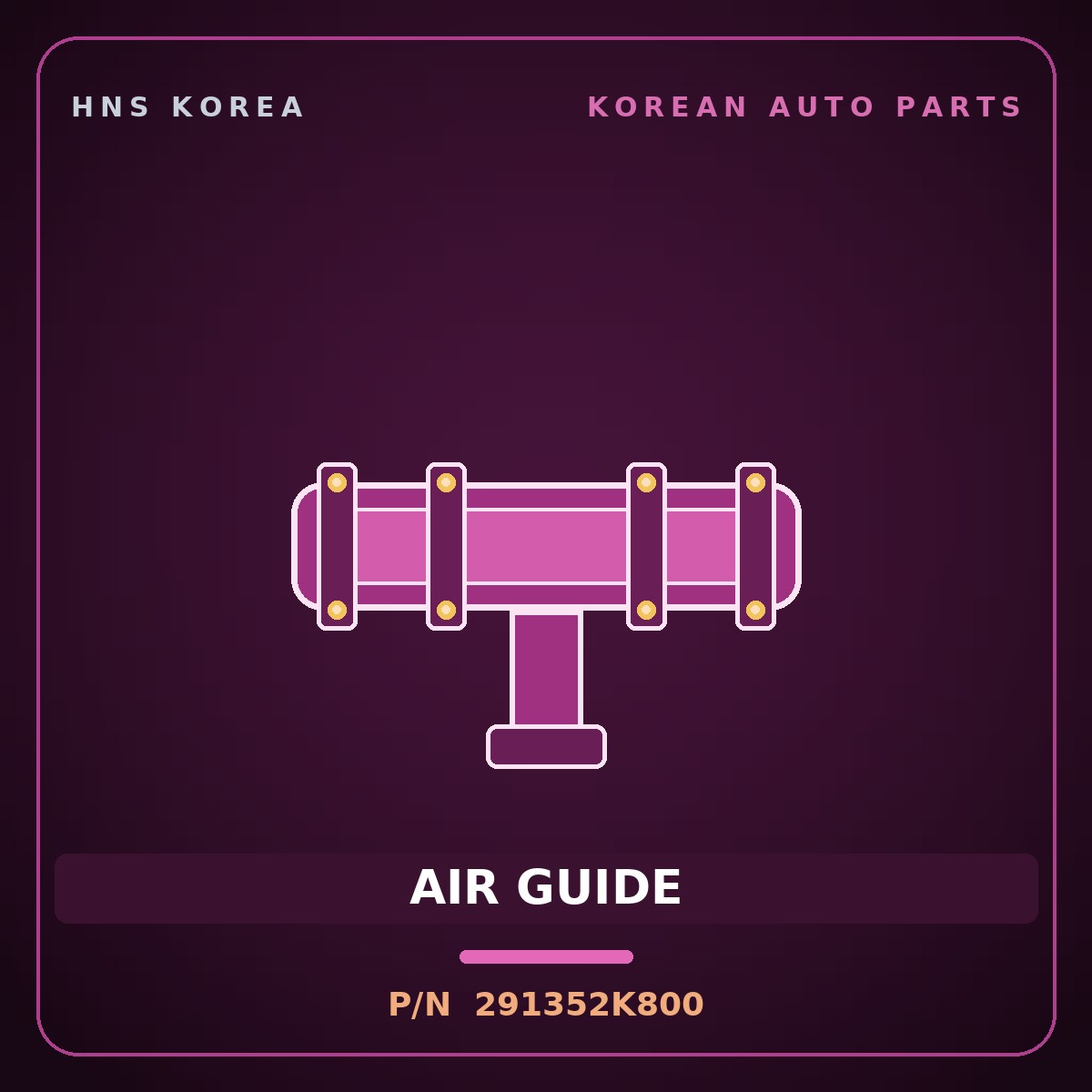 Genuine Mobis AIR GUIDE 291352K800 for Soul 2012 HNS Parts Korea