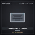 Genuine Mobis LABEL-FUEL ECONOMY 324002BAD5 for Elantra 2016 HNS Parts Korea
