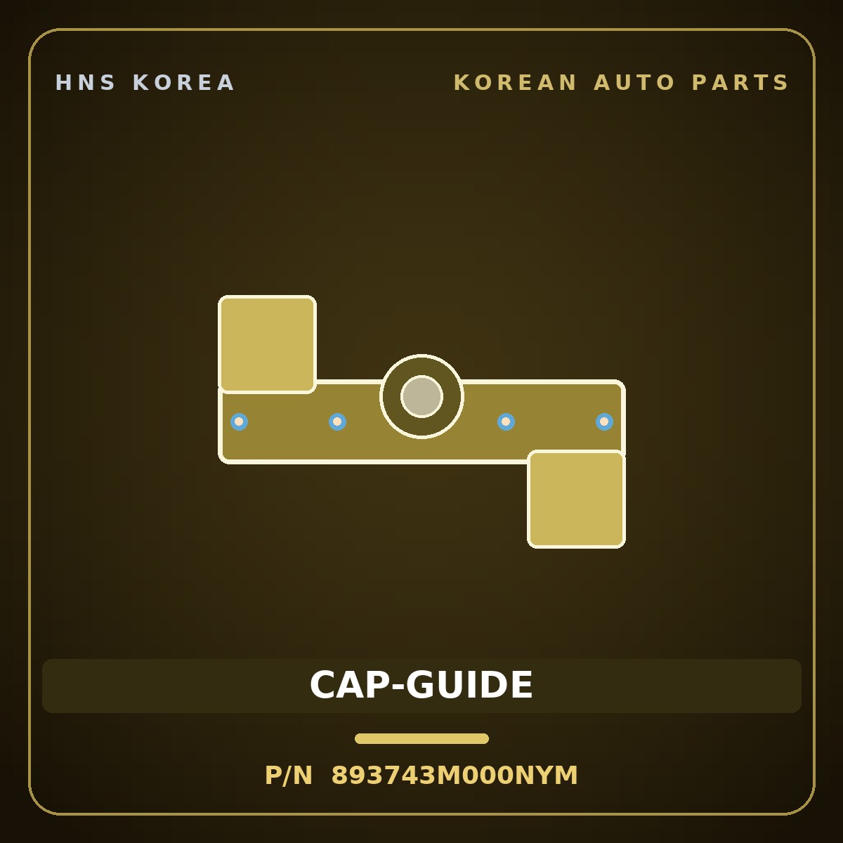 Genuine Mobis CAP-GUIDE 893743M000NYM for Genesis 2007 HNS Parts Korea