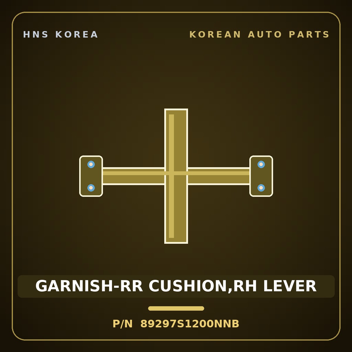 Genuine Mobis GARNISH-RR CUSHION,RH LEVER 89297S1200NNB for Santa Fe 2018 HNS Parts Korea