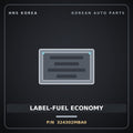 Genuine Mobis LABEL-FUEL ECONOMY 324302MBA0 for Sportage 2022 HNS Parts Korea