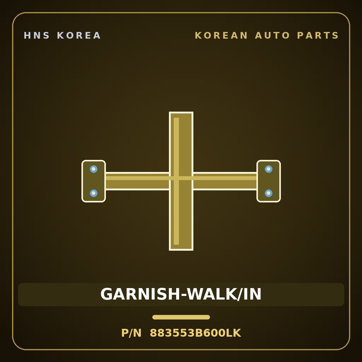 Genuine Mobis GARNISH-WALK/IN 883553B600LK for Grandeur 1999 HNS Parts Korea