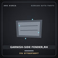 Genuine Mobis GARNISH-SIDE FENDER,RH 877563F500Y7 for Opirus 2006 HNS Parts Korea