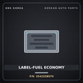 Genuine Mobis LABEL-FUEL ECONOMY 35425ZB070 for Grand Starex 2018 HNS Parts Korea