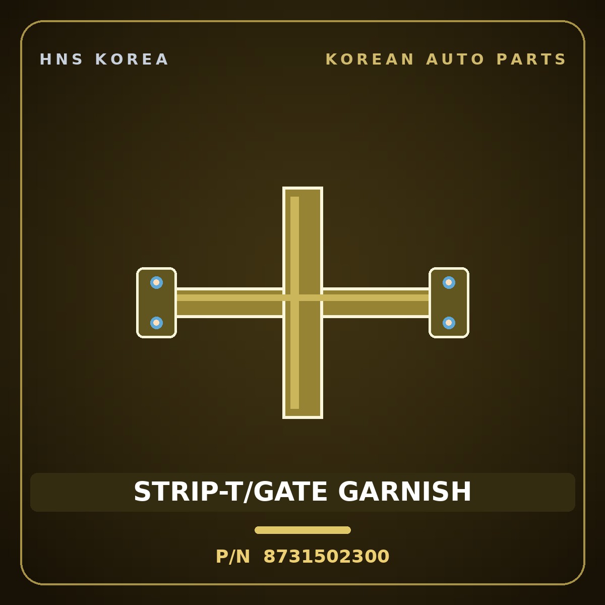 Genuine Mobis STRIP-T/GATE GARNISH 8731502300 for Atos 2001 HNS Parts Korea
