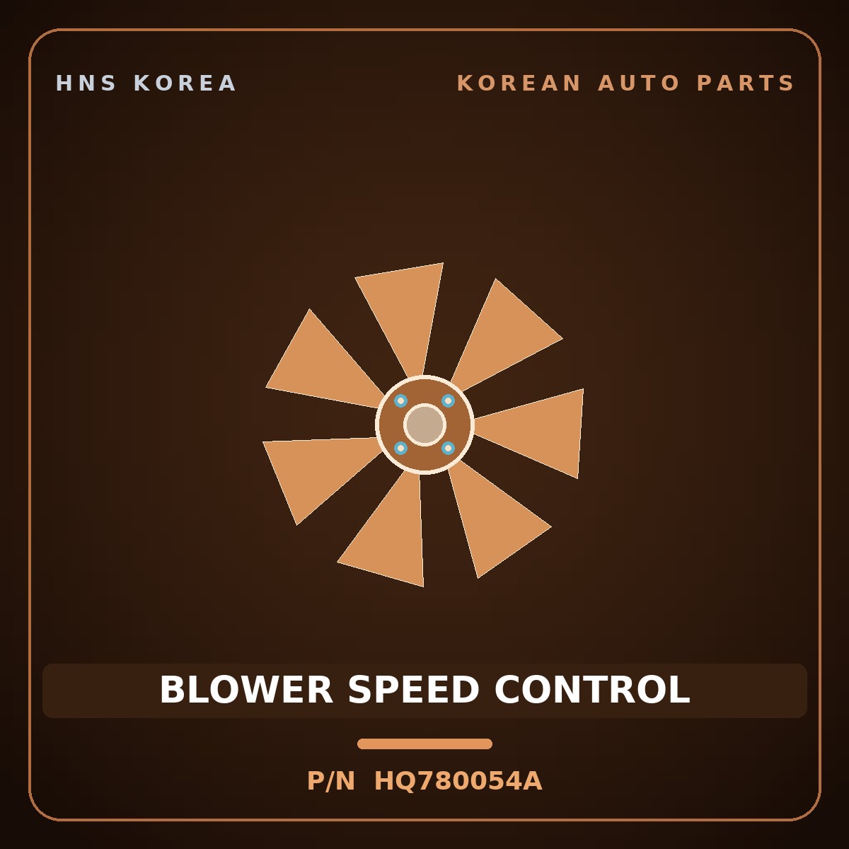 Genuine Mobis BLOWER SPEED CONTROL HQ780054A for Galloper 1998 HNS Parts Korea