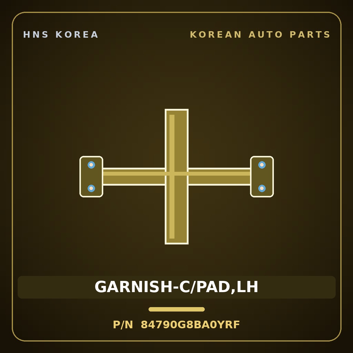 Genuine Mobis GARNISH-C/PAD,LH 84790G8BA0YRF for Grandeur 2020 HNS Parts Korea