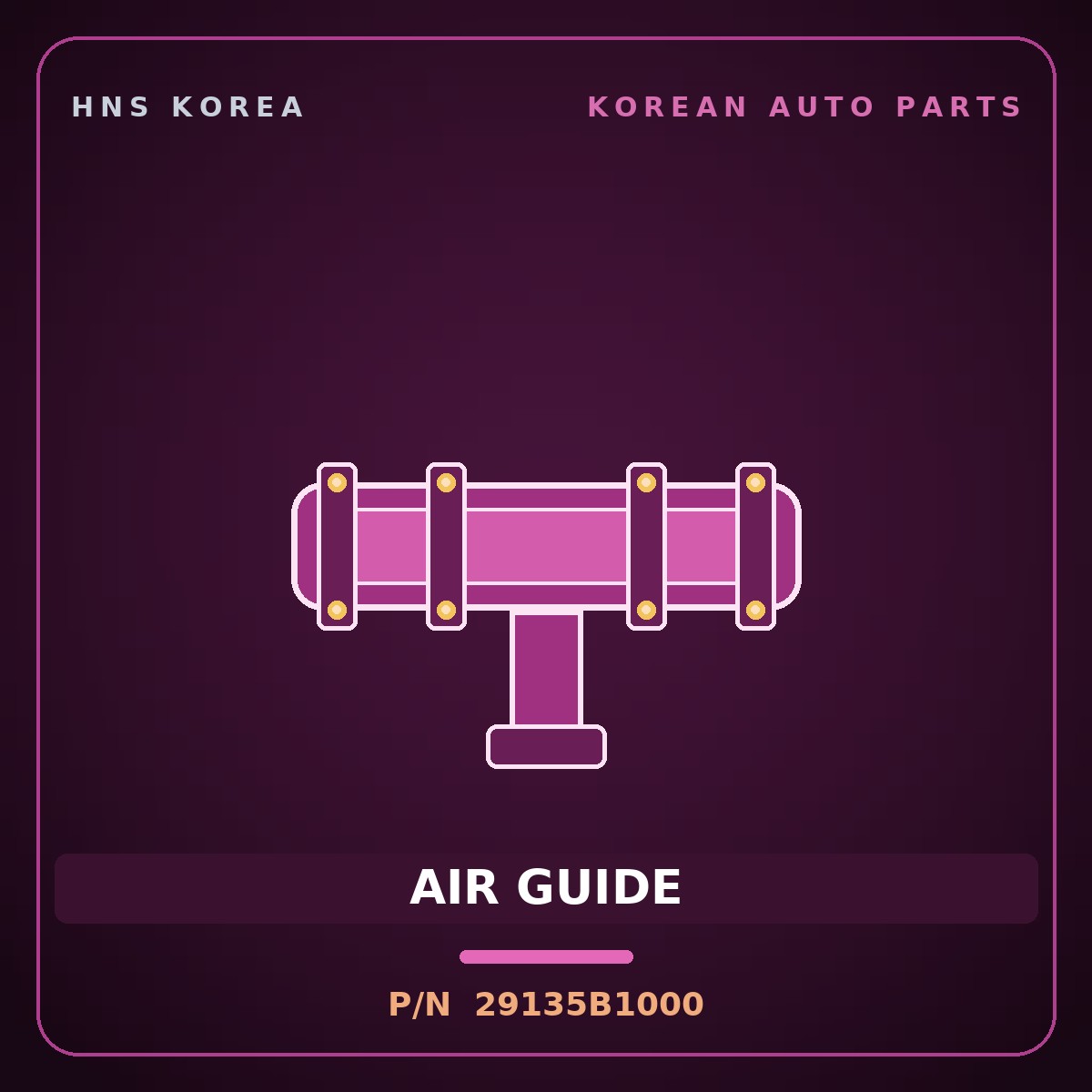 Genuine Mobis AIR GUIDE 29135B1000 for Genesis 2014 HNS Parts Korea