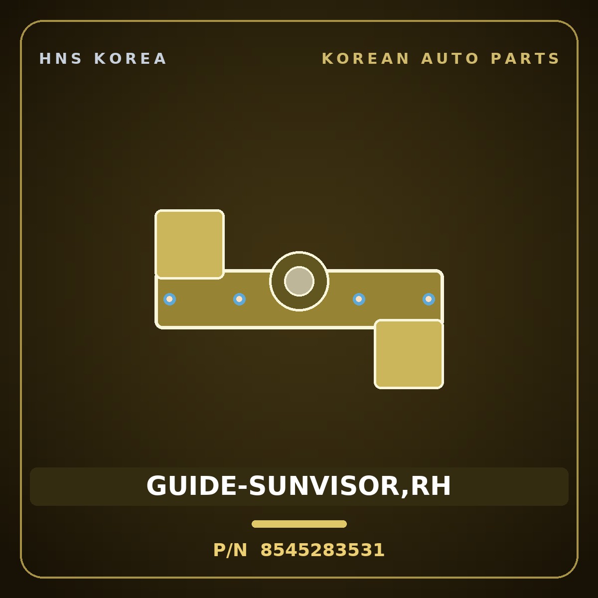 Genuine Mobis GUIDE-SUNVISOR,RH 8545283531 for Aero City 1997 HNS Parts Korea