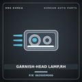 Genuine Mobis GARNISH-HEAD LAMP,RH 863505M000 for Mighty 2015 HNS Parts Korea