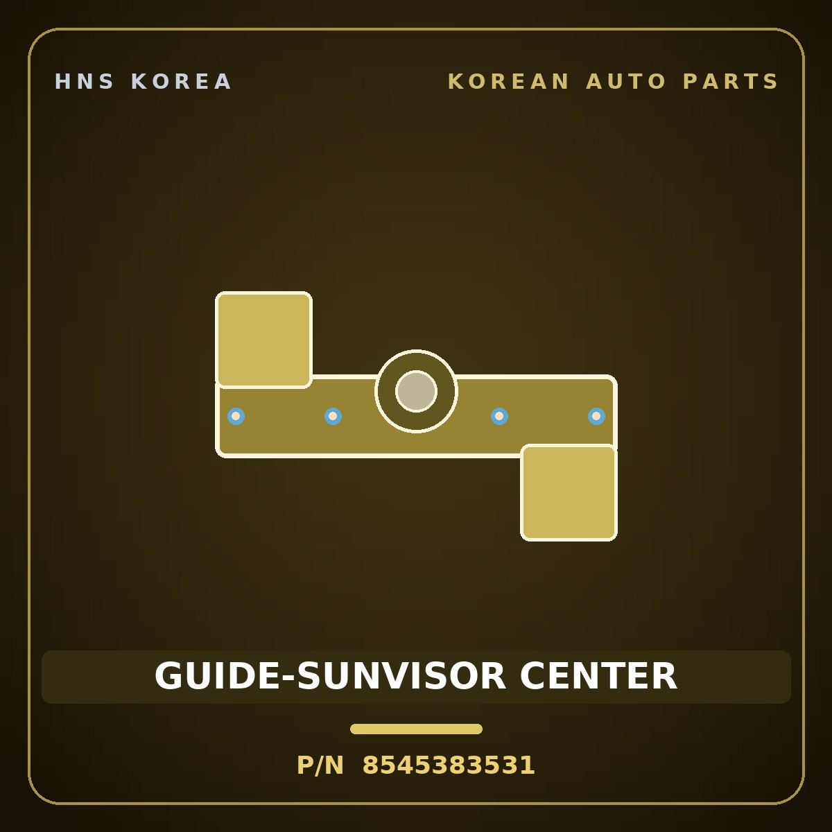 Genuine Mobis GUIDE-SUNVISOR CENTER 8545383531 for Aero City 1997 HNS Parts Korea