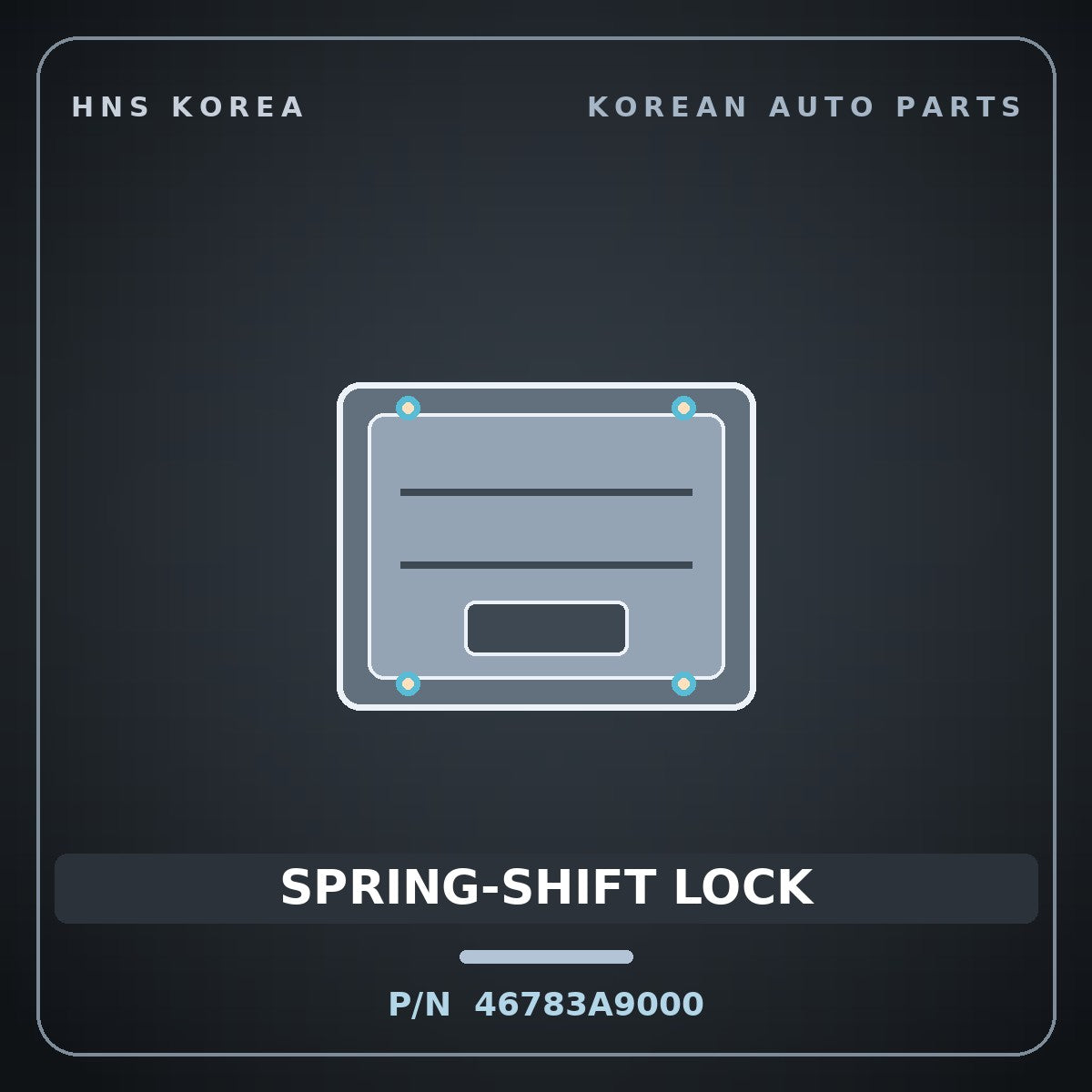 Genuine Mobis SPRING-SHIFT LOCK 46783A9000 for Carnival 2014 HNS Parts Korea