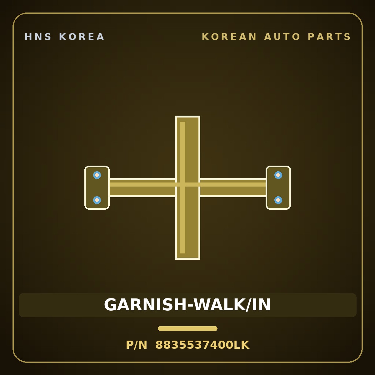 Genuine Mobis GARNISH-WALK/IN 8835537400LK for Dynasty 1992 HNS Parts Korea