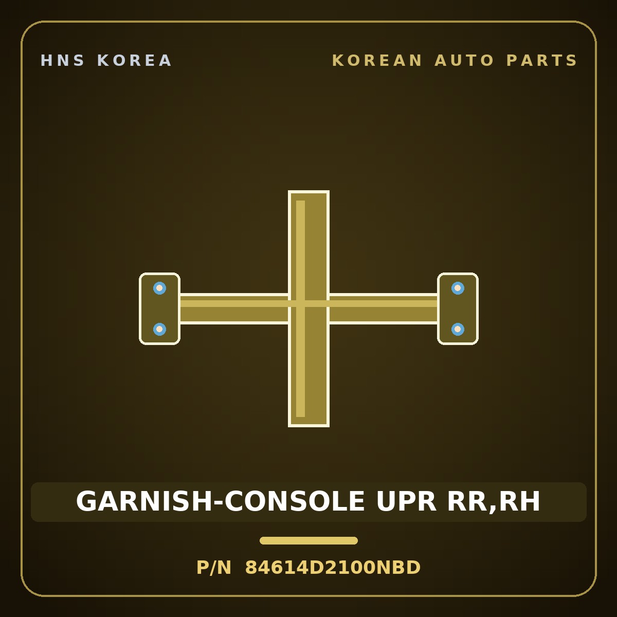 Genuine Mobis GARNISH-CONSOLE UPR RR,RH 84614D2100NBD for G90 2019 HNS Parts Korea