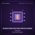Genuine Mobis PLATE-PUSH BUTTON SWITCH GUIDE 84737C1AA0 for Sonata 2017 HNS Parts Korea