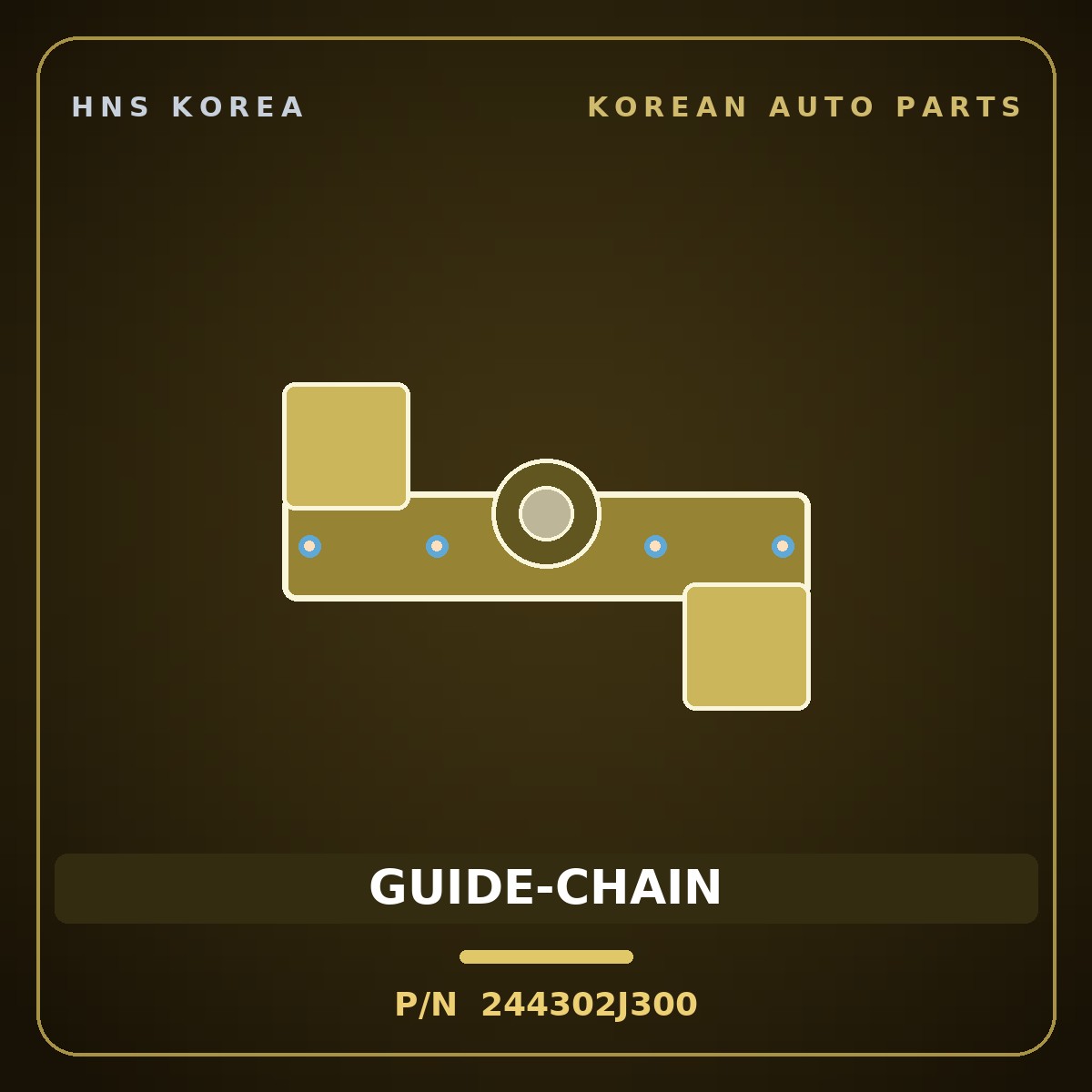 Genuine Mobis GUIDE-CHAIN 244302J300 for K5 2019 HNS Parts Korea