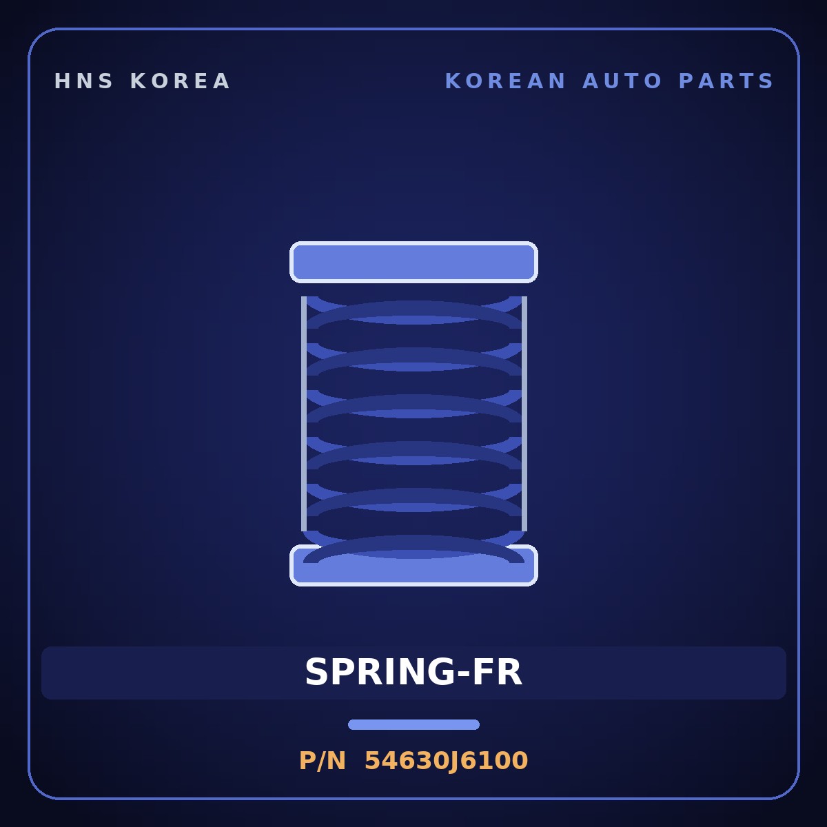 Genuine Mobis SPRING-FR 54630J6100 for K9 2018 HNS Parts Korea