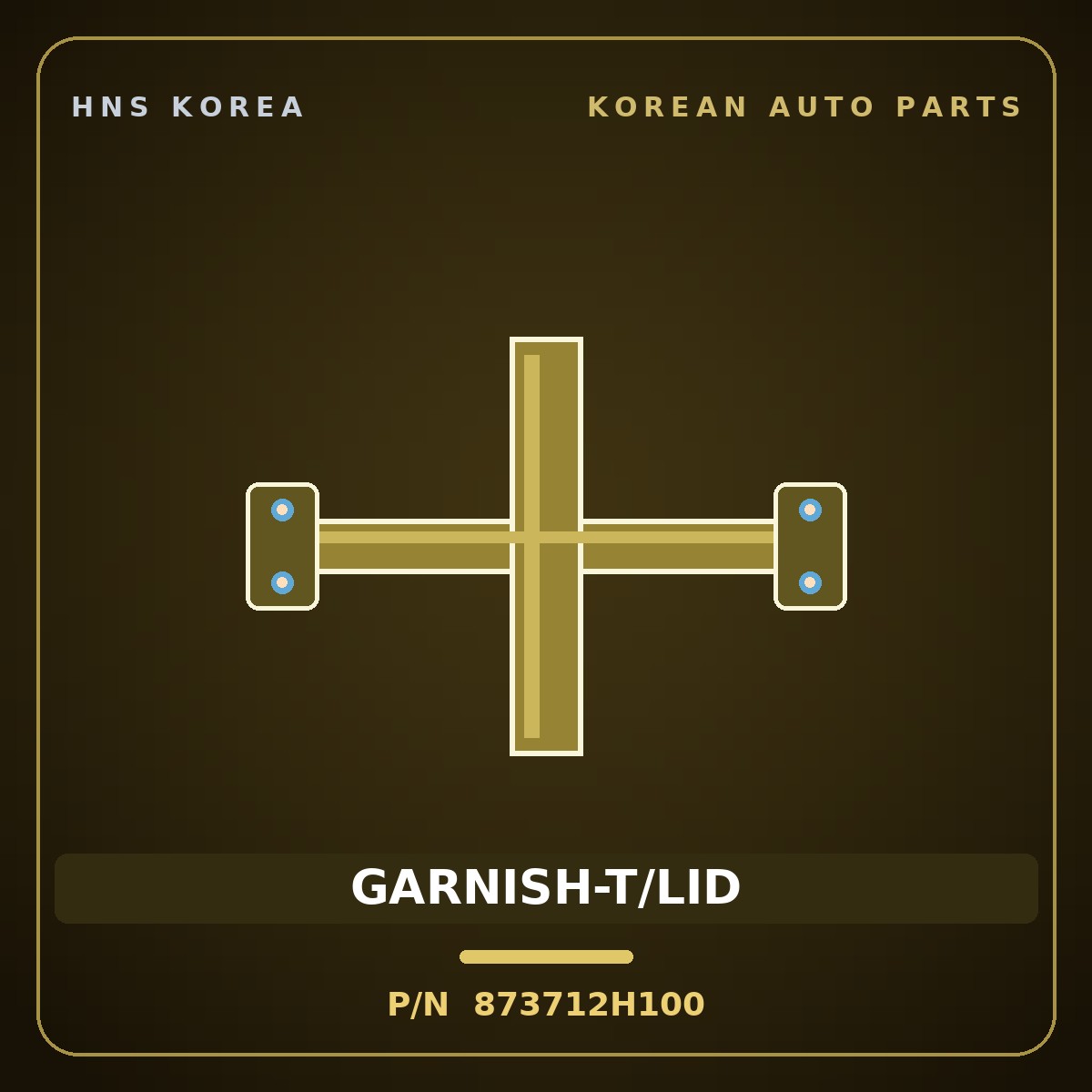 Genuine Mobis GARNISH-T/LID 873712H100 for Avante 2006 HNS Parts Korea